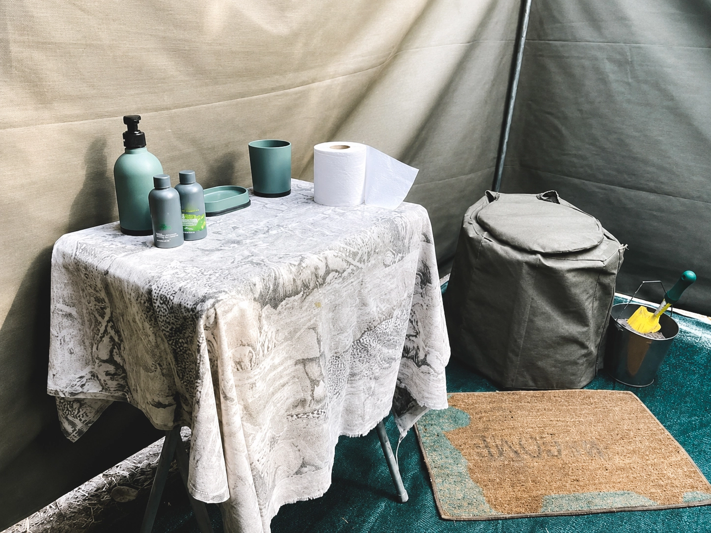 Private bathroom in the bush